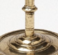 Candlestick, cast brass