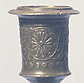 Candlestick, cast pewter
