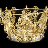 Bridal crown (brudkrona), 18th or 19th century. Museum no. 1354-1873