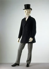 Double-breasted frock coat, designer unknown