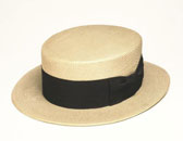 Boater hat, designer unknown