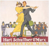 Poster for Hart Schaffner &amp; Marx menswear, E. Penfield