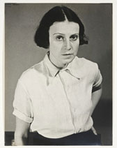 Photograph of Ilse Bing, self-portrait