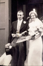 Wedding photograph, about 1935. Museum no. T.212:1-4-1996