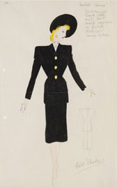 Design for a suit, Marjorie Field