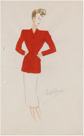 Design for a suit, Marjorie Field