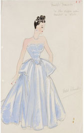 Design for an evening dress, Marjorie Field