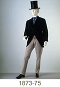 Double-breasted morning coat, 1873-75. Museum no. T.3-1982