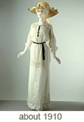 Summer day dress, about 1910. Museum no. T.465-1974. Given by the Hon. Mrs J. J. Astor
