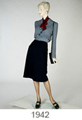 Utility suit, probably by Victor Stiebel
