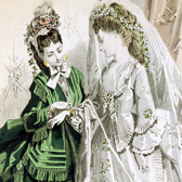 Fashion plate: A Bridal Costume, France