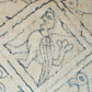 Harpy, Detail from the drawing of 'Courte-pointe du XIIIe siècle' embroidery from Les Toiles Brodées