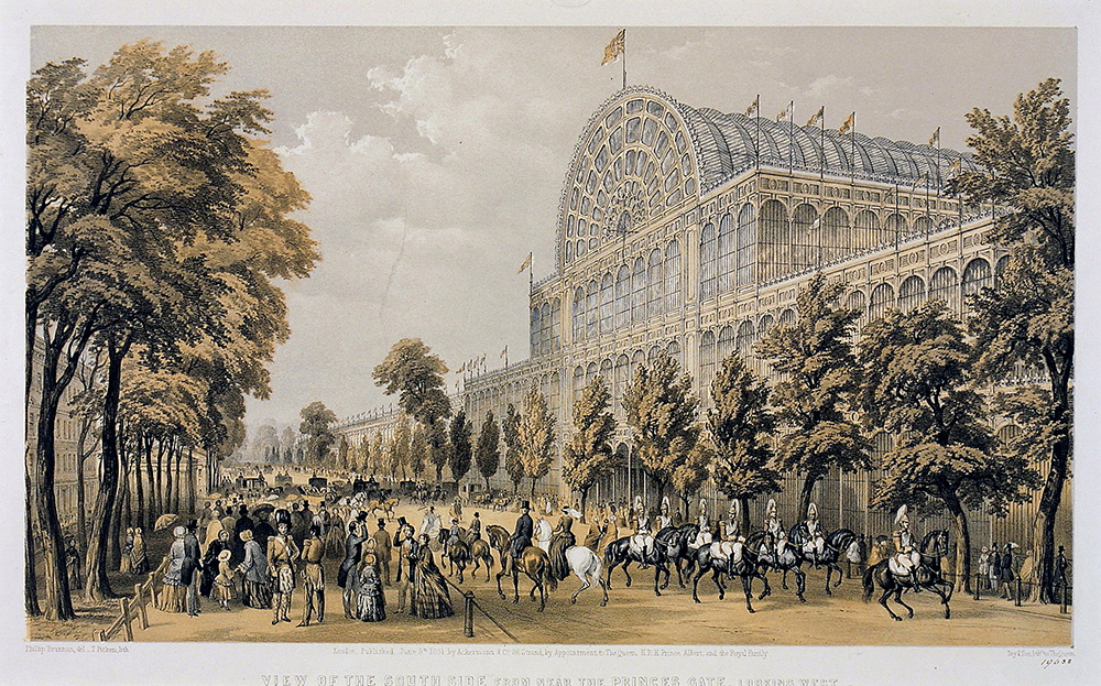The Crystal Palace in the park painting via vam.ac.uk
