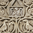 Ivory plaque from the front of a casket