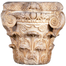 Marble column capital