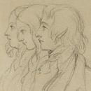 Charles Dickens, his wife, nee Catherine Thomson Hogarth and his wife's sister Miss Georgina Hogarth