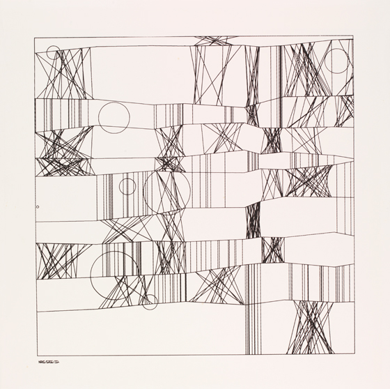 Frieder Nake, Hommage à Paul Klee, 13/9/65 Nr.2