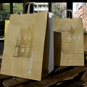 Carrier bags by Helen Scalway