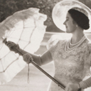 Cecil Beaton, Queen Elizabeth in Buckingham Palace Garden