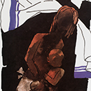 M.F. Husain, 'Mother and Child: A Tribute to Mother Theresa, the Great Humanist of our Time'