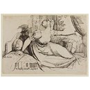 Print - Woman sitting by the Window; Specimens of Polyautography Print - Woman sitting by the Window; Specimens of Polyautography