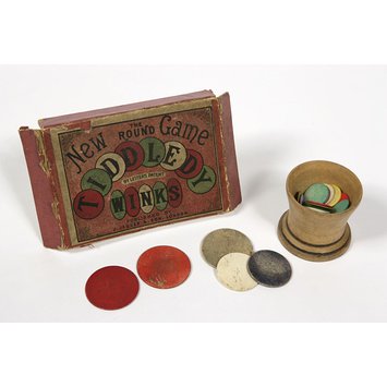 Table game - the new round game of tiddledy winks; by letters patent Table game - the new round game of tiddledy winks; by letters patent