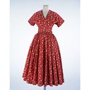 Dress with belt and jacket
