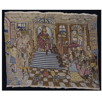 Embroidered picture - Solomon and Sheba Embroidered picture - Solomon and Sheba