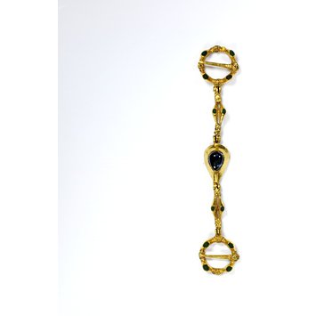 Double ring brooch