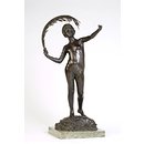 Female nude, bird and palm frond (Statuette)
