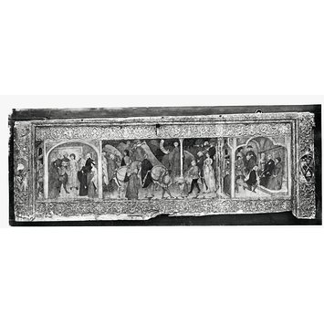 Cassone panel - Scenes of a Marriage Ceremony (cassone panel)