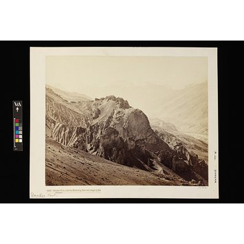 Photograph - Dunkar Fort, with the Manirung Pass and range in the distance