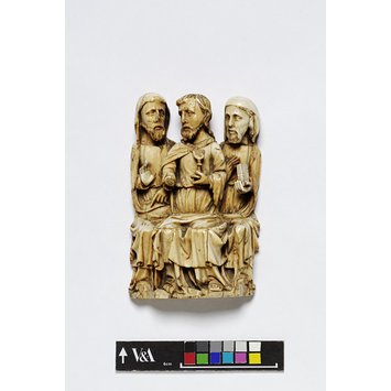 Group - Christ seated with two apostles Group - Christ seated with two apostles