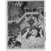 Painting - Zumrud Shah falls into a pit and is beaten by gardeners Painting - Zumrud Shah falls into a pit and is beaten by gardeners