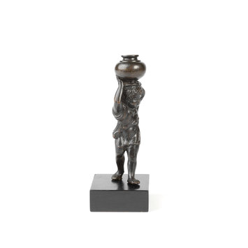 Statuette - Boy carrying a vase