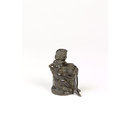 Statuette - Seated boy holding a tub Statuette - Seated boy holding a tub