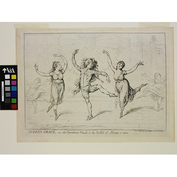 Print - Modern Grace, or the Operatical Finale to the ballet of Alonzo e Caro