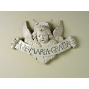 A Cherub Singing, with a Scroll (Relief)