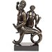 Statuette - Nereid and Ichtyocentaur; Nymph seated on a sea monster