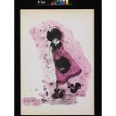 Girl and Bird (Greeting card)