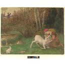 The White Hind (Gouache)