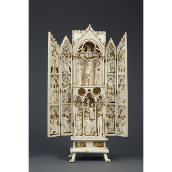 Polyptych - Virgin and Child, the Crucifixion and Scenes from the Life of Christ