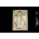 A bishop between donors (Triptych) A bishop between donors (Triptych)