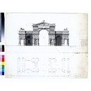 Drawing - Triumphal Gateway at Hyde Park Corner