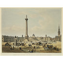 Trafalgar Square, with the National Gallery, and St Martin's Church (Print)