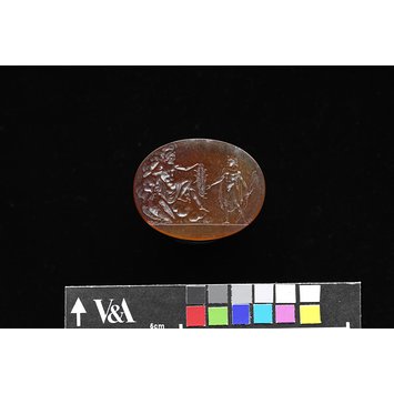 Intaglio - Apollo receiving the Aegis from Jupiter