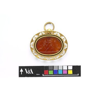 Intaglio - Apollo preventing the suicide of Orestes
