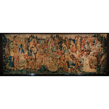 Tapestry - The Devonshire Hunting Tapestries; Swan and Otter Hunt