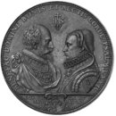 Wilhelm V, Duke of Bavaria, and his wife Renée (Medal)