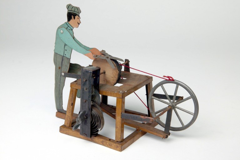 Mechanical toy scissor grinder V&A Search the Collections